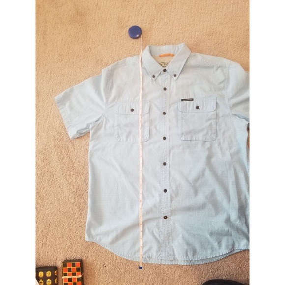Field & Stream Blue Short Sleeve Outdoor Fishing Shirt Mens Large - Picture 7 of 12